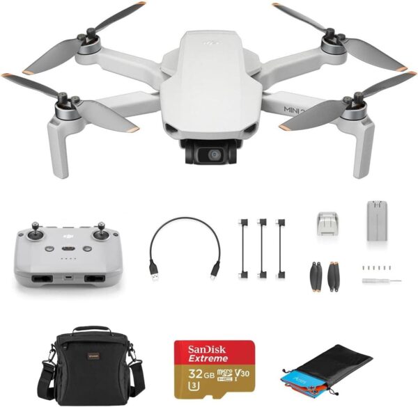 DJI Mini 2 SE Drone Bundle with 32GB microSD Card, Shoulder Bag, Landing Pad - Image 2