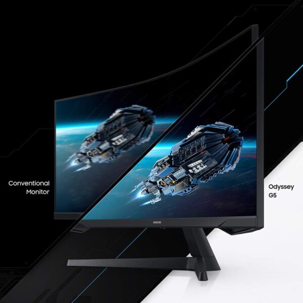 SAMSUNG 34" Odyssey G5 Ultra-Wide Gaming Monitor with 1000R Curved Screen, 165Hz, 1ms, FreeSync Premium, WQHD, LC34G55TWWNXZA, 2020, Black - Image 11