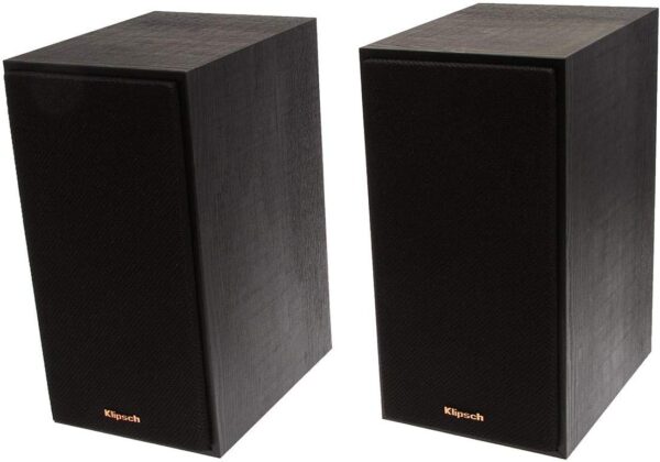 Klipsch Reference R-610F 5.0 Home Theater Pack, 2X R-610F Floorstanding Speakers + Pair, R-41M Bookshelf Home Speakers, R-52C Center Channel Home Speaker, Black - Image 4