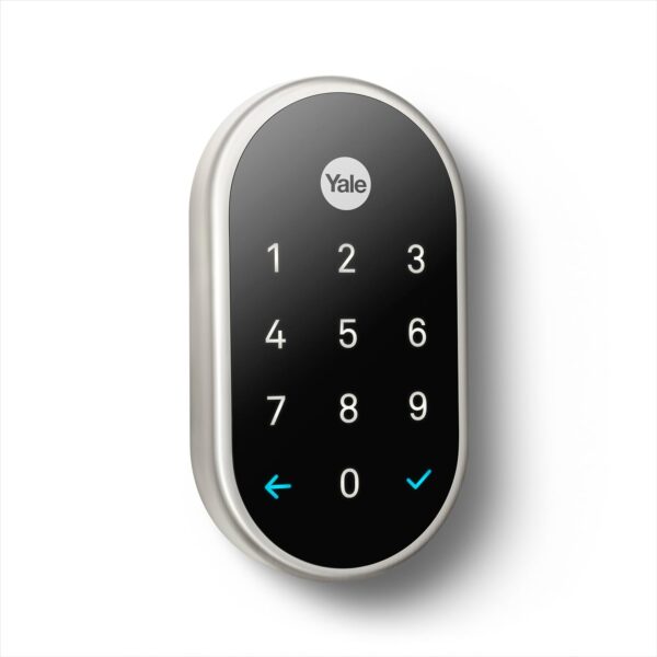 Google Nest x Yale Lock - Tamper-Proof Smart Lock for Keyless Entry - Keypad Deadbolt Lock for Front Door - Satin Nickel - Image 3