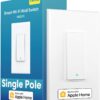 meross Smart Light Switch Supports Apple HomeKit, Siri, Alexa, Google Assistant & SmartThings, 2.4GHz Wi-Fi Light Switch, Neutral Wire Required, Single Pole, Remote Control Schedule, 1 Pack - Image 2