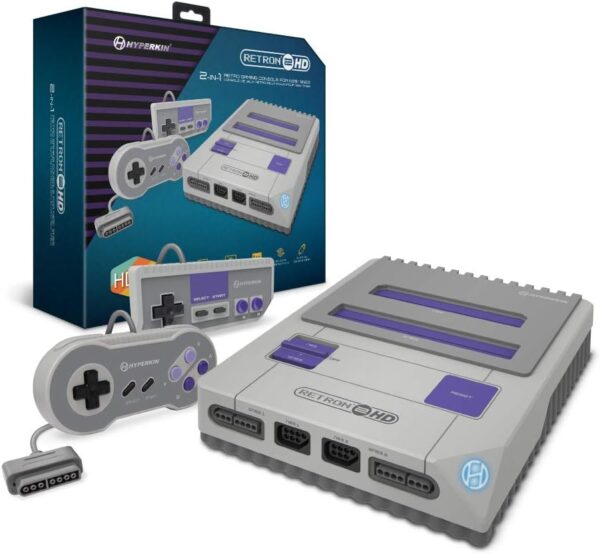 Hyperkin RetroN 2 HD Gaming Console for NES/Super NES/Super Famicom (Gray) - Image 2