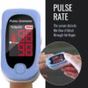HealthSmart Pulse Oximeter for Fingertip, Displays Blood Oxygen Saturation Content, FSA HSA Eligible, Pulse Rate and Pulse Bar with LED Display, Accurate and Reliable, Batteries and Lanyard Included - Image 3