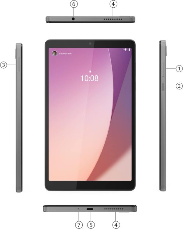 Lenovo Tab M8 (4th Gen) - 2023 - Tablet - Long Battery Life - 8" HD - Front 2MP & Rear 5MP Camera - 2GB Memory - 32GB Storage - Android 12 (Go Edition) or Later,Gray - Image 10