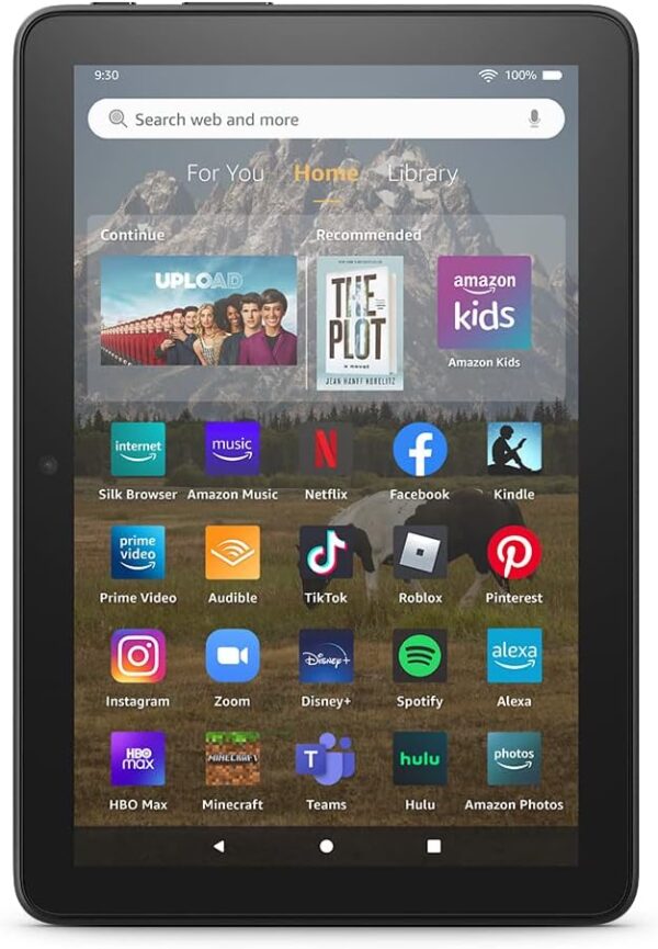 Amazon Fire HD 8 tablet, 8” HD Display, 32 GB, 30% faster processor, designed for portable entertainment, (2022 release), Black - Image 3