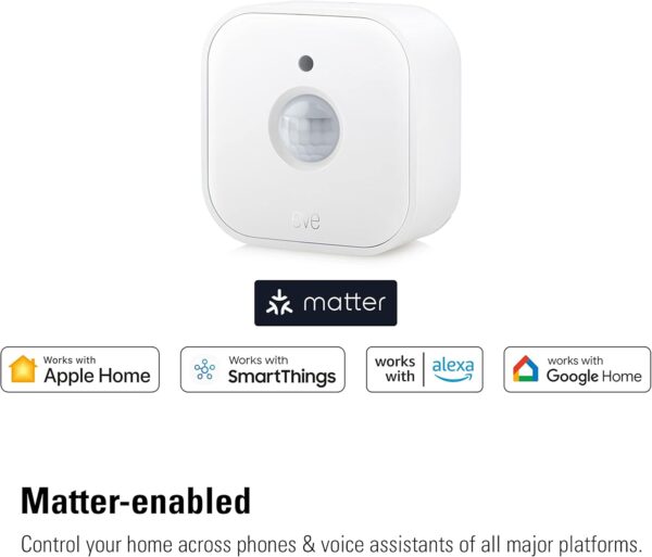 Eve Motion (Matter) - Smart motion sensor with light sensor, IPX3 water resistance, automatic activation of lights and devices, Thread - Image 3