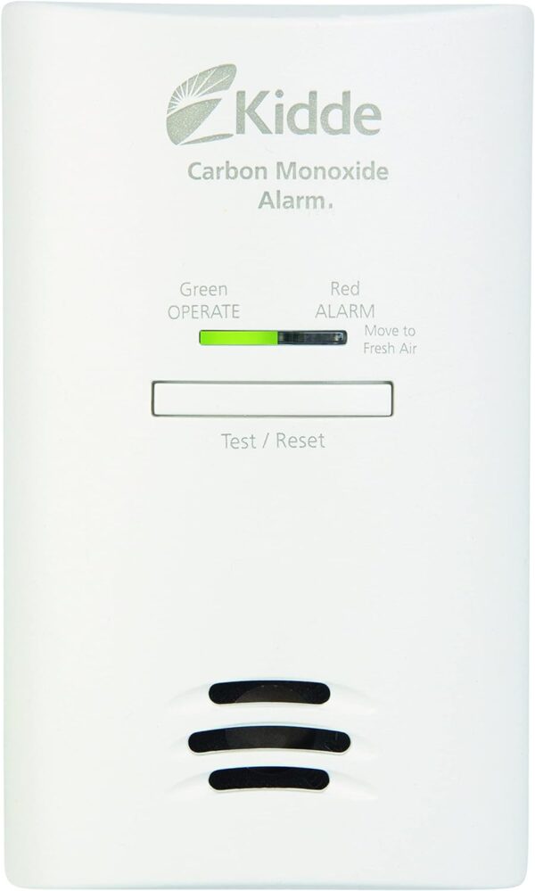 Kidde Carbon Monoxide Detector, Plug In Wall with AA Battery Backup, Test-Hush Button - Image 7