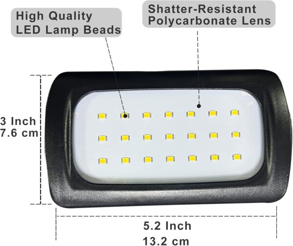 50FT Led Work Light 85W 8000LM Waterproof Construction String Lights Linkable Temporary Work Lighting Outdoor Indoor Worklight (5 Light Heads) - Image 8