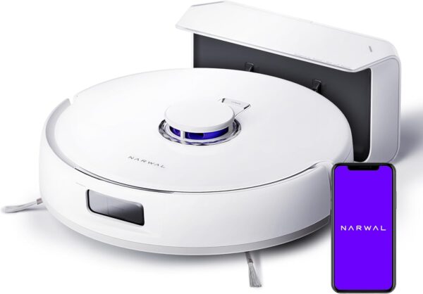 NARWAL Freo X Plus Robot Vacuum and Mop, 7-Week Dust Storage, Zero Tangles, 7800Pa Suction, Mopping, Tri-Laser Obstacle Avoidance, LiDAR Navigation, Multi-Floor Mapping, Works with Alexa, App Control - Image 2