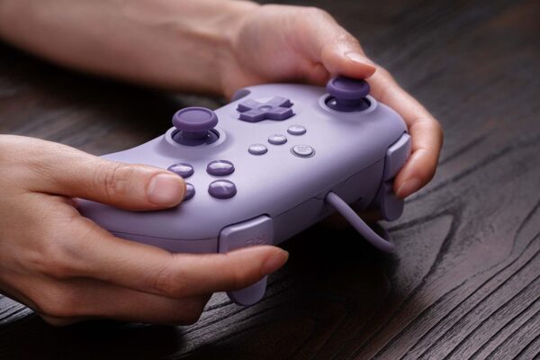 8Bitdo Ultimate C Wired Controller for Windows PC, Android, Steam Deck & Raspberry Pi (Lilac Purple) - Image 9