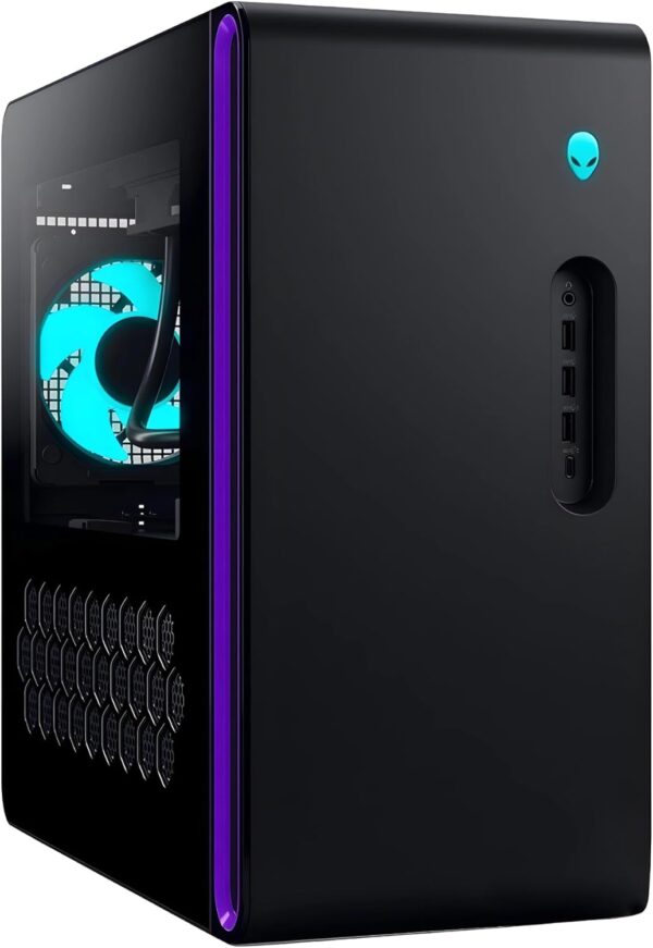 Alienware Aurora R16 Gaming Desktop PC - Intel Core i7-13700F 16-Core up to 5.20 GHz, 32GB RAM, 1TB NVMe SSD + 4TB HDD, GeForce RTX 4060Ti 8GB GDDR6, Windows 11 Home, Liquid Cooling, Basalt Black - Image 2