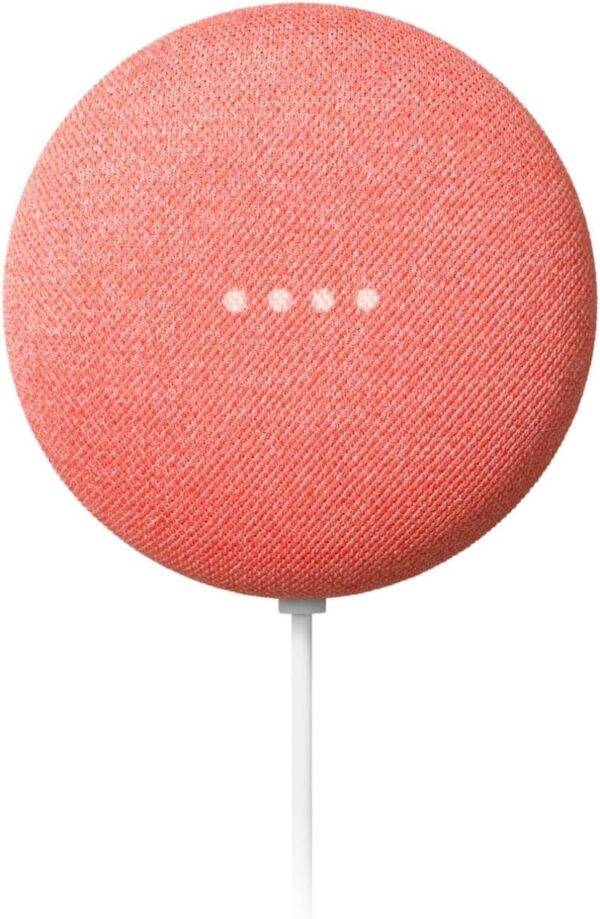 Google Nest Mini 2nd Gen - Wireless Bluetooth Speaker (Coral) - Image 2