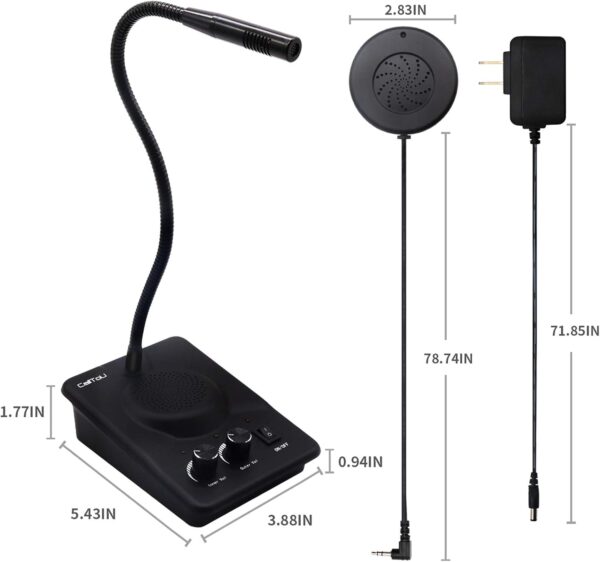 CallToU Window Speaker Intercom System and Counter Intercom for Bank Hospital Office Store Bus Station Ticket Booth Window - Image 8