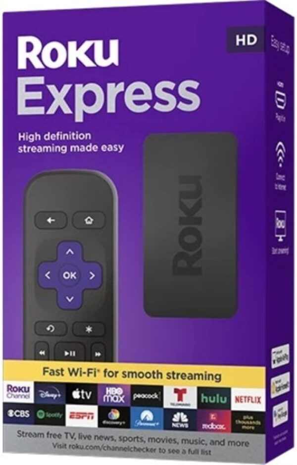 Roku Express | HD Roku Streaming Device with Standard Remote (no TV controls), Free & Live TV - Image 9