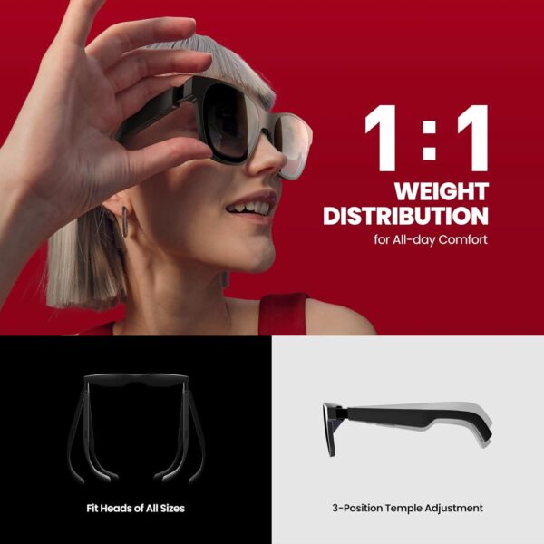 XREAL Air 2 Pro AR Glasses, The Ultimate Wearable Display with 3-level Electrochromic Dimming, 75g 120Hz 130", Smart Glasses, Gaming monitor, Compatible with iPhone 15/SteamDeck/ROG/Mac/PC/Android/iOS - Image 6