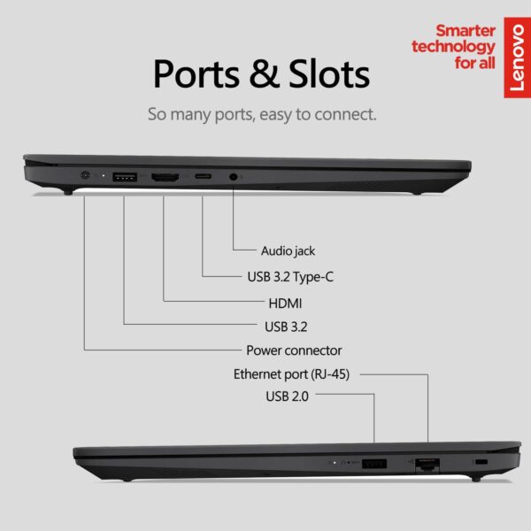 Lenovo Newest 15.6" Laptop, Intel Pentium 4-core Processor, 15.6" FHD Anti-Glare Display, Ethernet Port, HDMI, USB-C, WiFi & Bluetooth, Webcam (Windows 11 Home, 40GB RAM | 1TB SSD) - Image 4