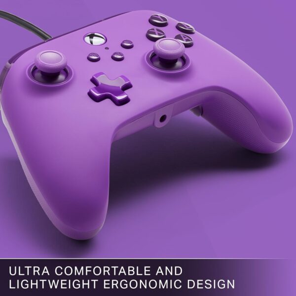 PowerA Advantage Wired Controller for Xbox Series X|S - Royal Purple, Xbox Controller with Detachable 10ft USB-C Cable, Mappable Buttons, Trigger Locks and Rumble Motors, Officially Licensed for Xbox - Image 9