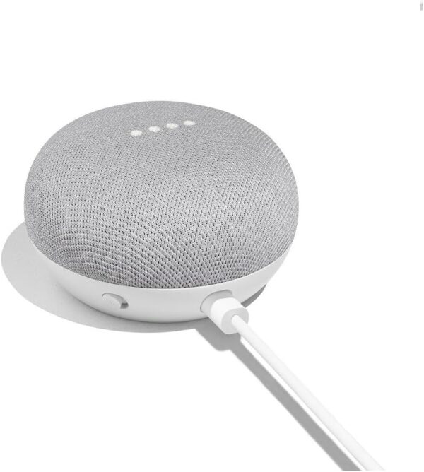 Google Nest Mini 1st Generation Bluetooth Speaker (International Version) with US Power Adapter (Chalk), Gray, GG1STAPG1 - Image 2