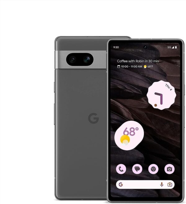 Google Pixel 7a - Unlocked Android Cell Phone - Smartphone with Wide Angle Lens and 24-Hour Battery - 128 GB – Charcoal - Image 2