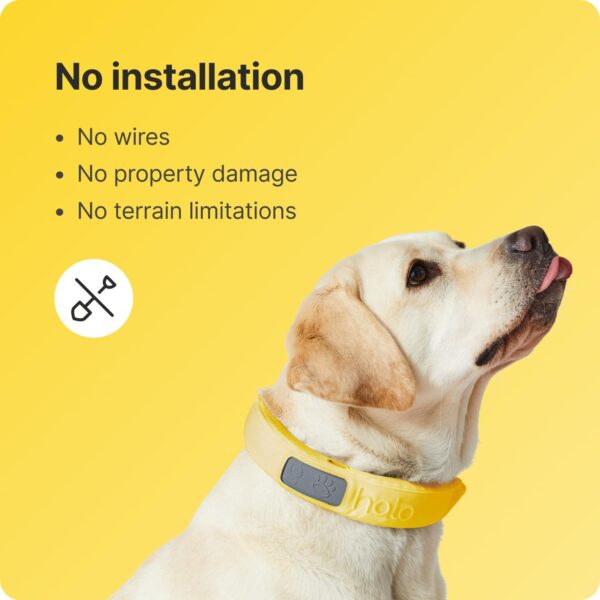 Halo Collar 3 - GPS Dog Fence - Multifunction Wireless Dog Fence & Training Collar with Real-Time Tracking & GPS - Waterproof, Instantly Create and Store Wireless Fences (Small, Ivory) - Image 5