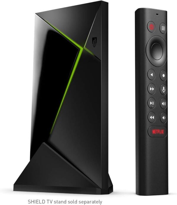 NVIDIA SHIELD Android TV Pro Streaming Media Player; 4K HDR movies, live sports, Dolby Vision-Atmos, AI-enhanced upscaling, GeForce NOW cloud gaming, Google Assistant Built-In, Works with Alexa - Image 2