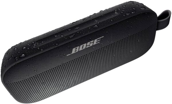 Bose SoundLink Flex Bluetooth Speaker, Portable Speaker with Microphone, Wireless Waterproof Speaker for Travel, Outdoor and Pool Use with Slinger Hard Travel Case & USB Plug (Black) - Image 4