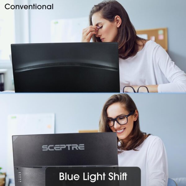 Sceptre Curved 24.5-inch Gaming Monitor up to 240Hz 1080p R1500 1ms DisplayPort x2 HDMI x2 Blue Light Shift Build-in Speakers, Machine Black 2023 (C255B-FWT240) - Image 9