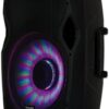 Acoustic Audio by Goldwood Bluetooth LED Light Display Speaker Set - includes Remote Control and Stand - 15 Inch Portable Sound System, 1000W - AA15LBS, Black, 16 x 14 x 27 Inches - Image 3