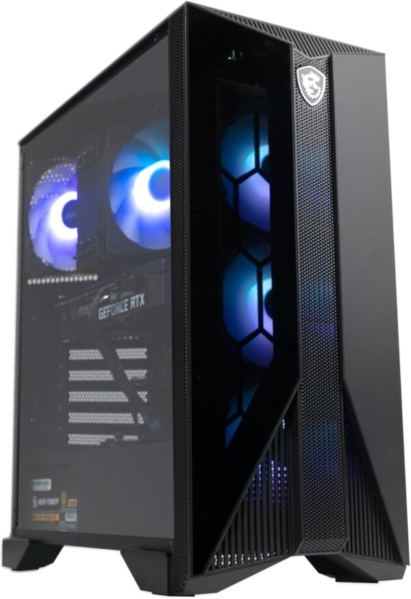 MSI Aegis ZS Gaming Desktop, AMD Ryzen 7 7700, GeForce RTX 4060, 16GB RAM, 1TB SSD, RGB Fan Cooling, Wi-Fi 6E, Keyboard & Mouse Included, DIY Friendly, Windows 11 Home-Adv: 7NUC-607US - Image 2