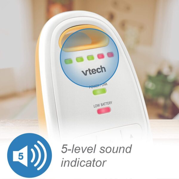 VTech Upgraded Audio Baby Monitor with Rechargeable Battery, Long Range, and Crystal-Clear Sound - Image 6