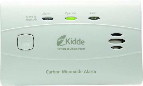 Kidde Carbon Monoxide Detector with 10-Year Battery, 3 LEDs, Replacement Indicator, Test-Reset Button - Image 2