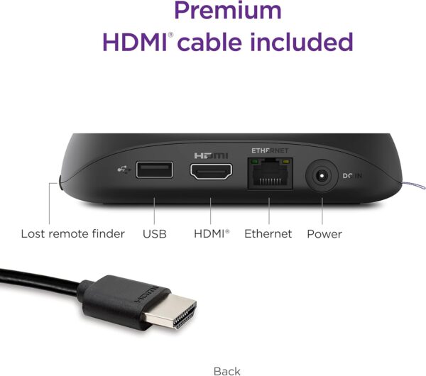 Roku Ultra | The Ultimate Streaming Device 4K/HDR/Dolby Vision/Atmos, Rechargeable Roku Voice Remote Pro, Ethernet Port, Hands-Free Controls, Lost Remote Finder, Free & Live TV - Image 6