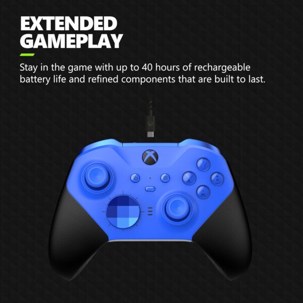 Xbox Elite Series 2 Core Wireless Gaming Controller – Blue – Xbox Series X|S, Xbox One, Windows PC, Android, and iOS - Image 5