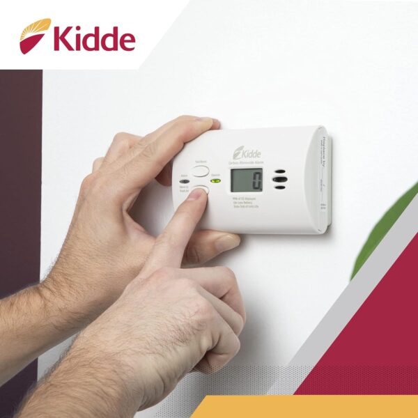 Kidde Carbon Monoxide Detector, AA Battery Powered CO Alarm with LEDs, Test-Reset Button, Low Battery Indicator, Portable - Image 7