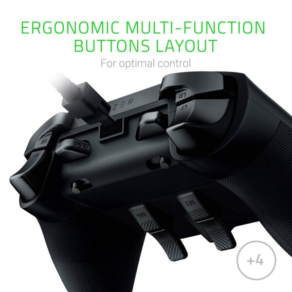 Razer Wolverine Ultimate Officially Licensed Xbox One Controller: 6 Remappable Buttons and Triggers - Interchangeable Thumbsticks and D-Pad - For PC, Xbox One, Xbox Series X & S - Black - Image 4