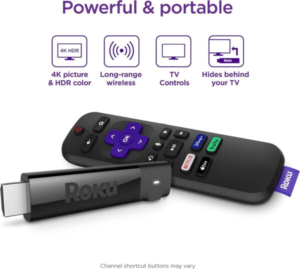 Roku Streaming Stick+ | HD/4K/HDR Streaming Device with Long-range Wireless and Roku Voice Remote with TV Controls - Image 3