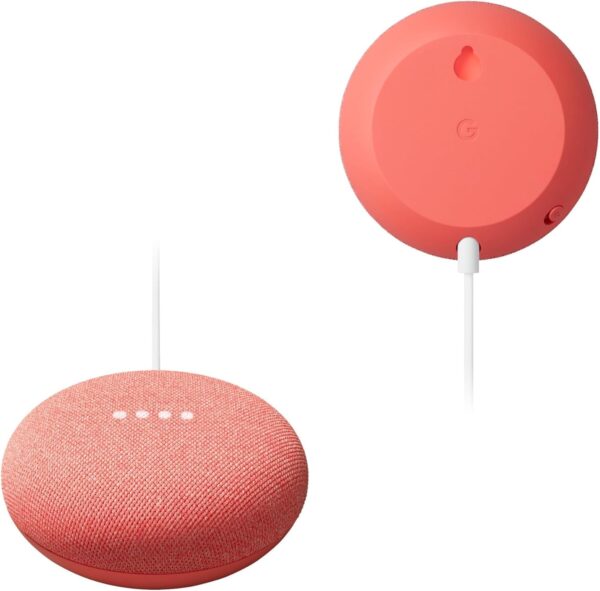 Google Nest Mini 2nd Gen - Wireless Bluetooth Speaker (Coral) - Image 8