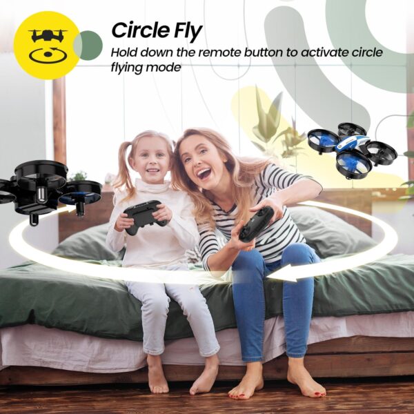 Holy Stone Mini Drone for Kids and Beginners RC Nano Quadcopter Indoor Small Helicopter Plane with Auto Hovering, 3D Flips, Headless Mode and 3 Batteries, Great Gift Toy for Boys and Girls, Blue - Image 4