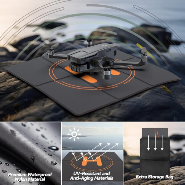 Holy Stone HS600 2-Axis Gimbal Drone + Drone Landing Pad, 2 Batteries 56-Min Flight Time, Includes Carrying Bag - Image 7