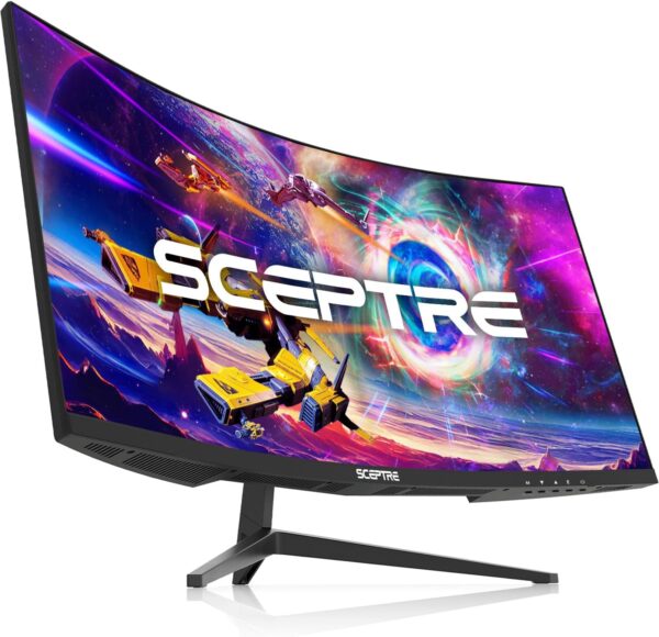 Sceptre 30-inch Curved Gaming Monitor 21:9 2560x1080 Ultra Wide/ Slim HDMI DisplayPort up to 200Hz Build-in Speakers, Metal Black (C305B-200UN1) - Image 6