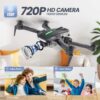 DEERC D70 Mini Drone with Camera,720P HD FPV Foldable Drones,2 Batteries,One Key Start,Headless Mode,Altitude Hold,360 Flip,Drone for Kids,Toys Gifts for Kids - Image 3