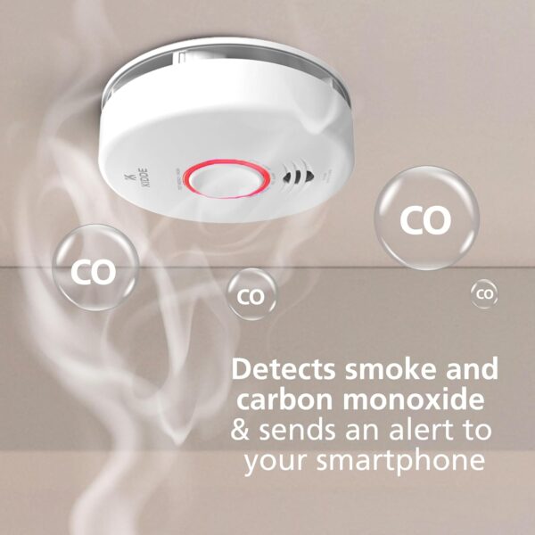 Kidde Smart Smoke & Carbon Monoxide Detector, WiFi, Alexa Compatible Device, Hardwired w/Battery Backup, Voice & App Alerts - Image 3