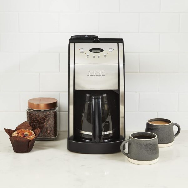 Cuisinart DGB-550BKP1 Automatic Coffeemaker Grind & Brew, 12-Cup Glass, Black - Image 7