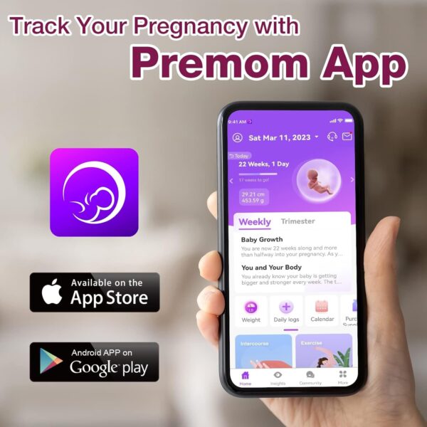 Easy@Home Pregnancy Test Strips Kit, Powered by Premom Ovulation Predictor iOS and Android APP, 20 HCG Tests - Image 8