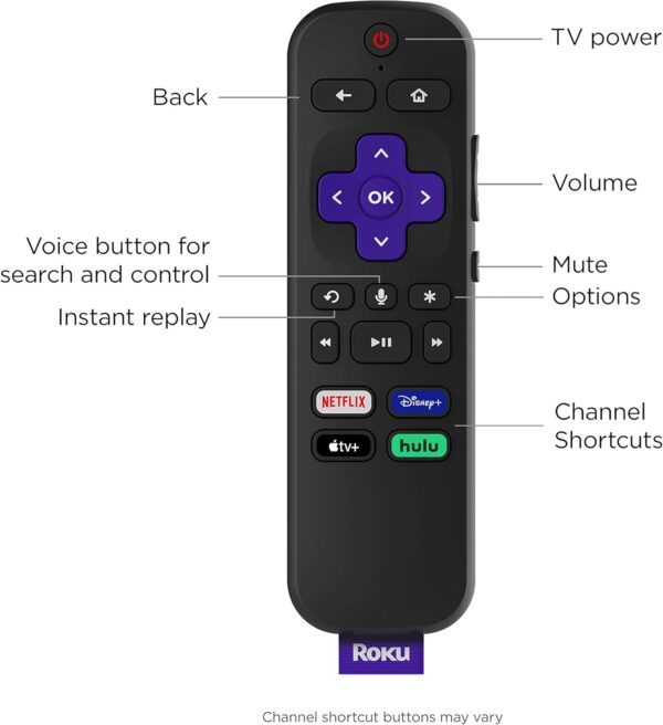 Roku Streaming Stick+ | HD/4K/HDR Streaming Device with Long-range Wireless and Roku Voice Remote with TV Controls - Image 5