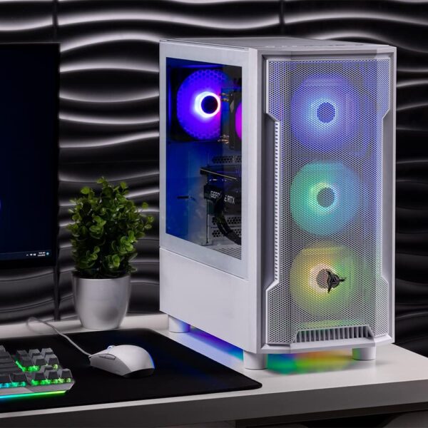 Skytech Gaming Archangel Gaming PC Desktop – AMD Ryzen 5 7600X 4.7 GHz, NVIDIA RTX 4060 Ti, 1TB NVME SSD, 32GB DDR5 RAM RGB, 600W Gold PSU, 11AC Wi-Fi, Windows 11 Home 64-bit,White - Image 9