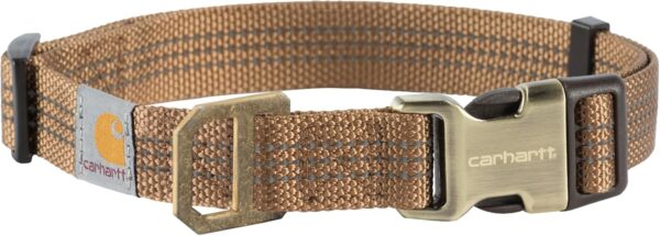 Carhartt Dog Collar Brown/Brushed Brass Large - Image 2