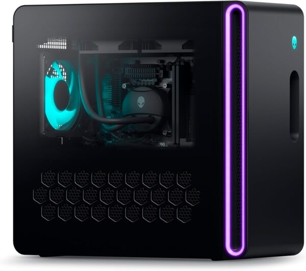 Alienware Aurora R16 Gaming Desktop - Intel Core i9-13900F, 32GB DDR5 RAM, 1TB SSD + 1TB HDD, NVIDIA GeForce RTX 4070 12GB GDDR6X Graphics, Windows 11 Home, 1 Year Premium Support - Basalt Black - Image 2