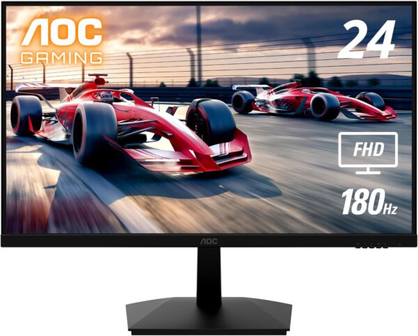 AOC 24G15N 24" 180Hz 1ms Gaming Monitor - Full HD, Adaptive-Sync, 3-Sided Frameless, HDR Ready, 3-Year Zero-Bright-Dot - Image 2