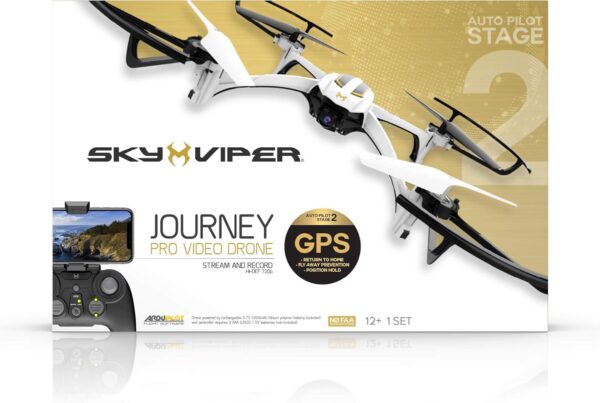 Sky Viper Journey GPS Drone White/Black - Image 3